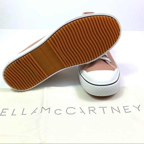 NEW Stella Mccartney 6802 Blush Fabric Sneaker - Picture 6 of 10